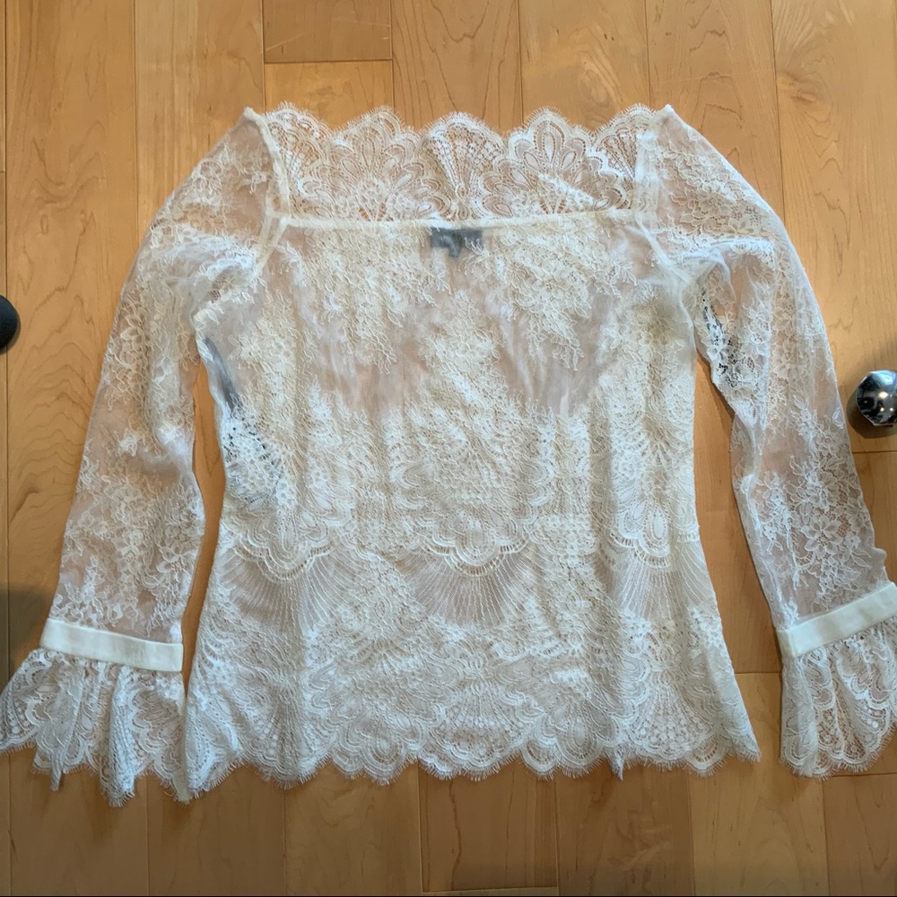 Majorelle Samantha white lace top NWT XL